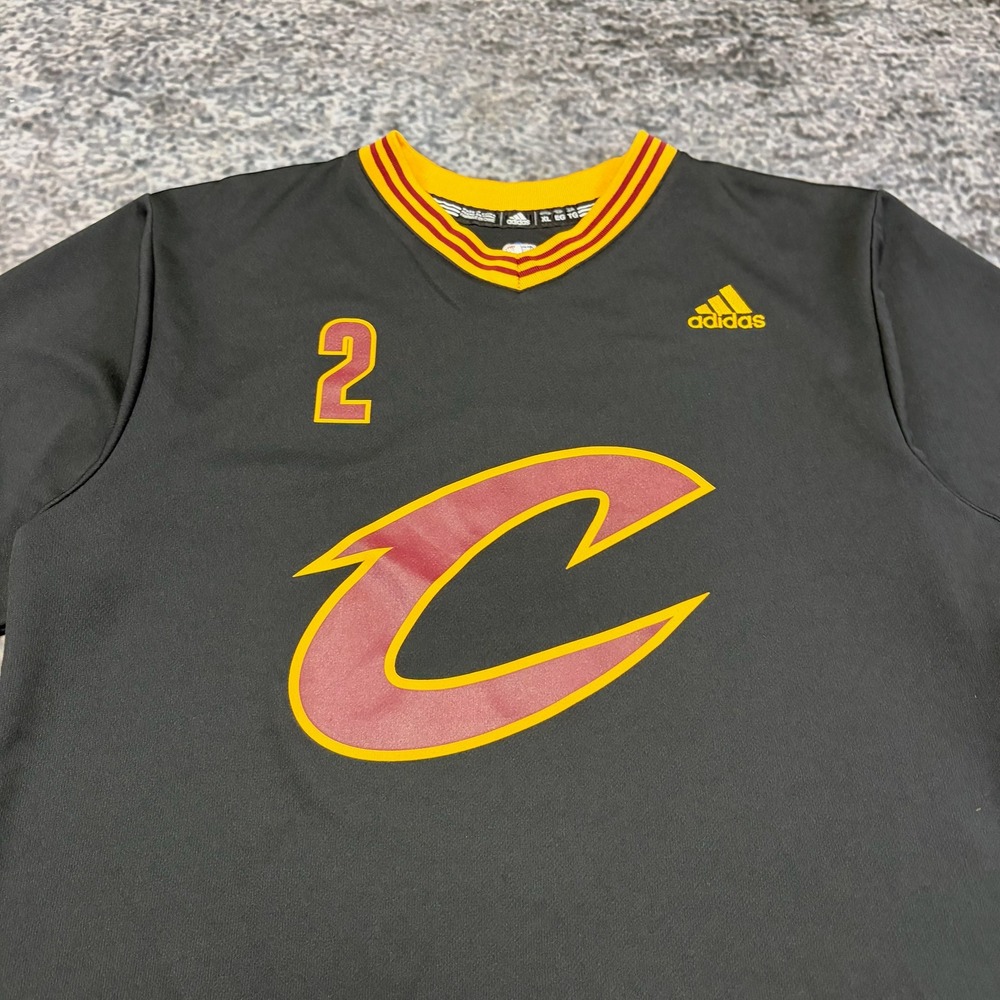 Cleveland Cavaliers Kyrie Irving Adidas Jersey Short Sleeve 2016 Large Black - Picture 4 of 11